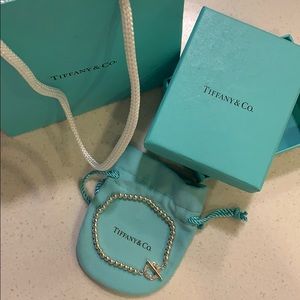 Tiffany Toggle 4mm Bead Bracelet